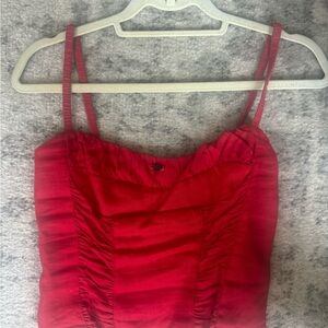 Reformation Vibrant Red Camisole